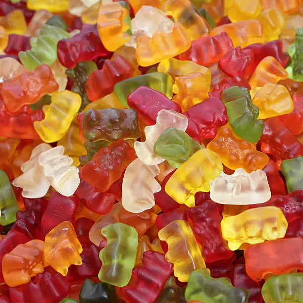 Photo of gummy bear background