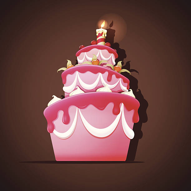 Birthday Cake Stock Illustration - Download Image Now - Anniversary, Baked,  Bakery - iStock