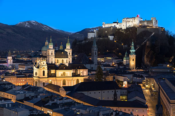 istock Salzburg skyline after sunset, Austria 478286905
