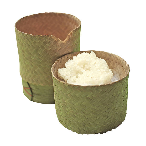 istock thai sticky rice in a bamboo wooden box 478287118