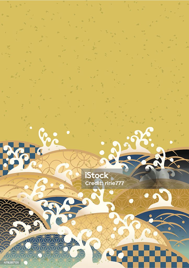 合計模様の海の - 波形パターンのロイヤリティフリーベクトルアート