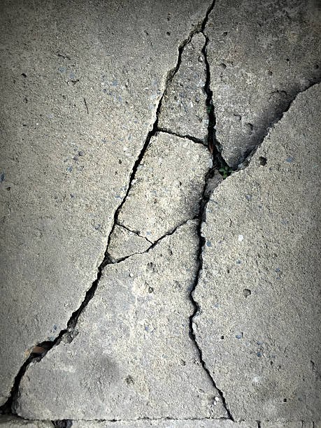 istock Crack cement floor street texture background 478287156