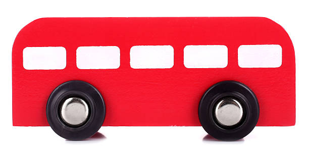 istock Wooden toy red bus 478287460