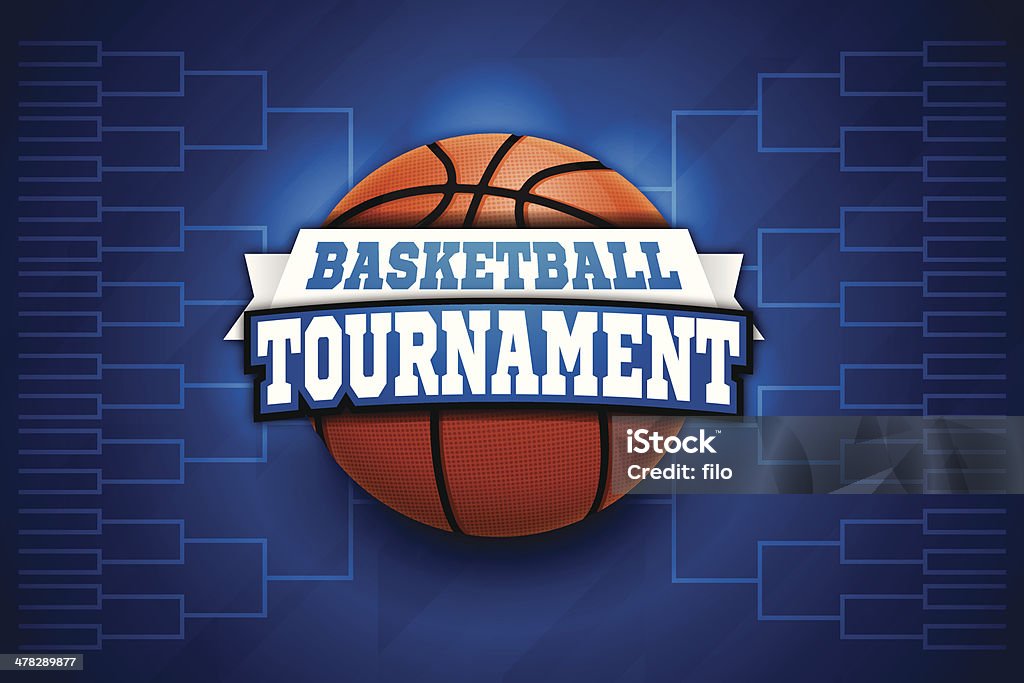 Basketball Tournament - Векторная графика Турнирная таблица роялти-фри