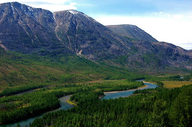 istock View of the river in a mountain valley from the mountain pass. 478290586