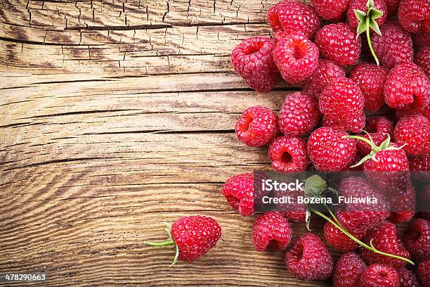 Raspberries Stock Photo - Download Image Now - Berry Fruit, Close-up, Copy Space