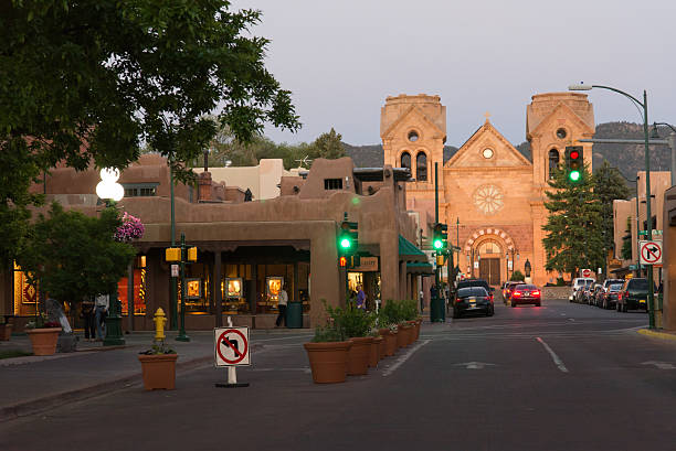 聖フランシス教会（santa fe 、ニューメキシコ） - new mexico 写真 ストックフォトと画像