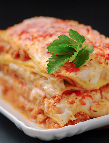 istock Closeup portion of lasagna 478290882