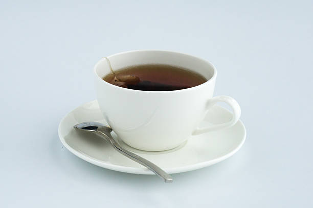 istock Cup of red tea with lable 478291540