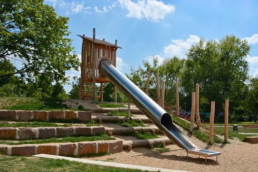 playground, slide