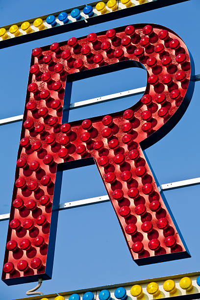 istock R letter circus neon sign 478291854