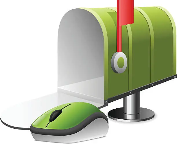 Vector illustration of Internet mail