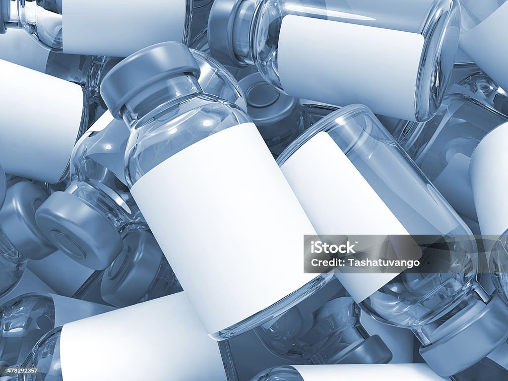 Pila de Medical ampollas. - Foto de stock de Ampolla - Vial con medicamento libre de derechos