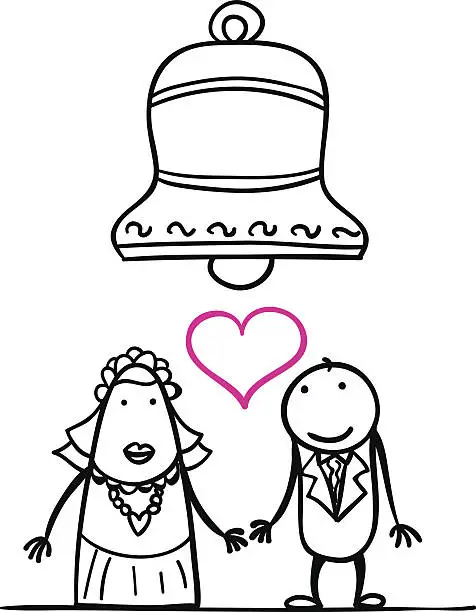 Vector illustration of Just get married