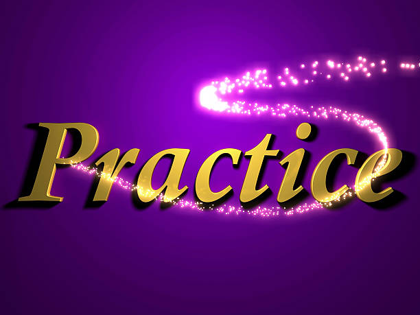 istock practice- inscription with luminous line with spark 478296408