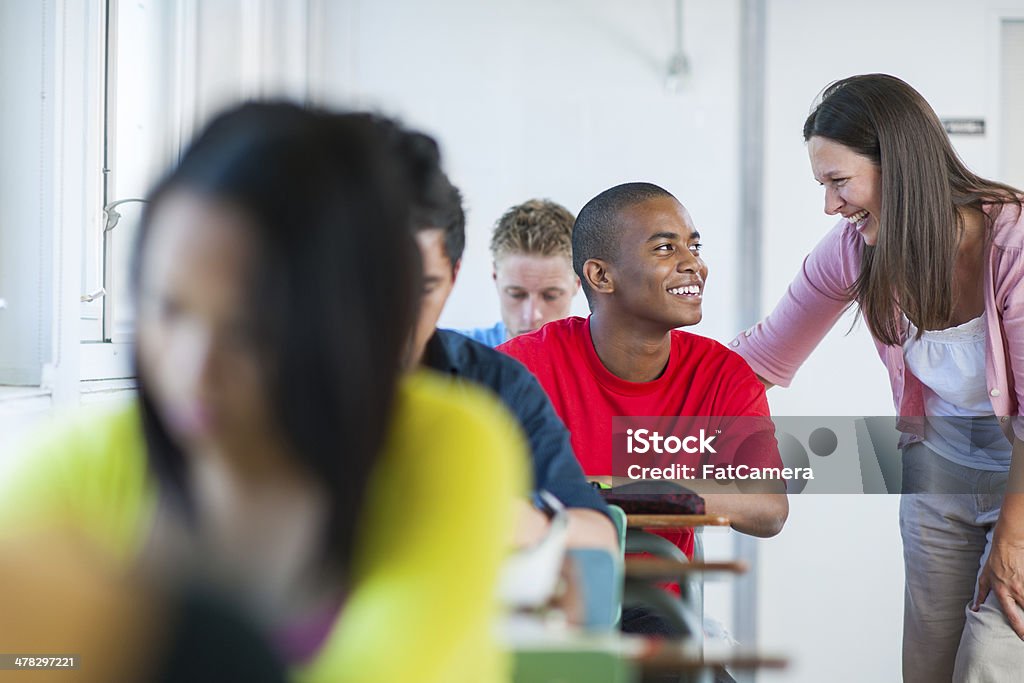 Diverse University Students Diverse university students in the classroom Adult Stock Photo