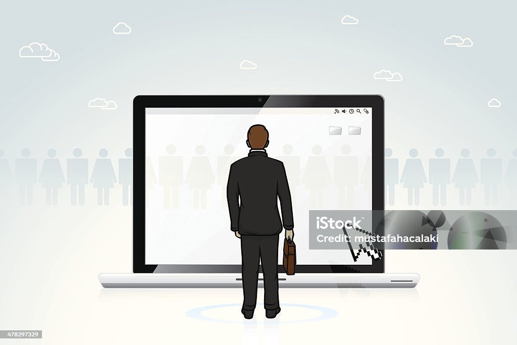 Online recruitment Online recruitment theme vector illustration. Eps10. This illustration contains transparent and blending mode objects. Choosing stock vector