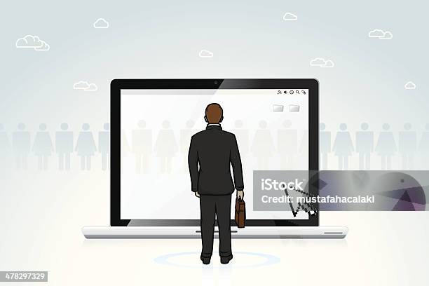 Online Recruitment Stock Illustration - Download Image Now - Choosing, Computer, Accessibility