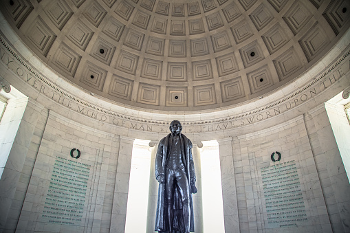 Thomas Jefferson statue inside the Jefferson Memorial