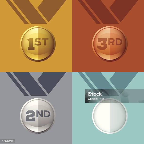 Awards Stock Illustration - Download Image Now - Bronze - Alloy, Bronze Colored, Bronze Medal