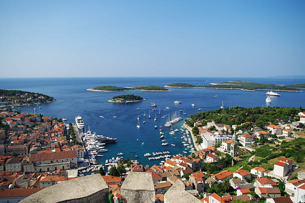 istock Harbor of old town Hvar 478299719