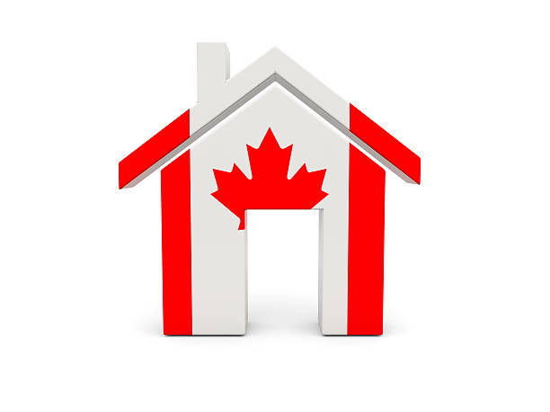 istock Home with flag of canada 478300980