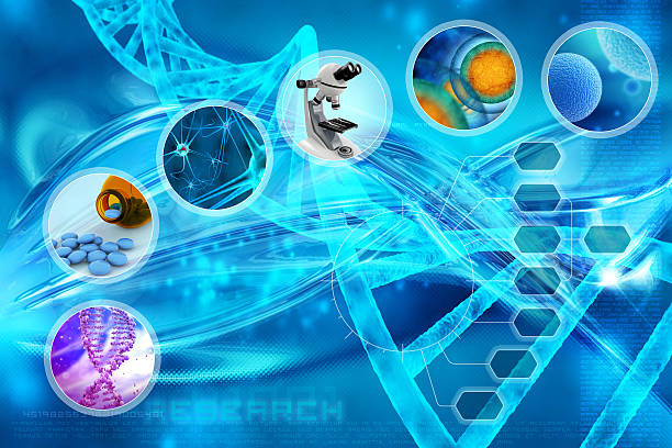 의학연구 - dna chromosome healthcare and medicine human cell 뉴스 사진 이미지