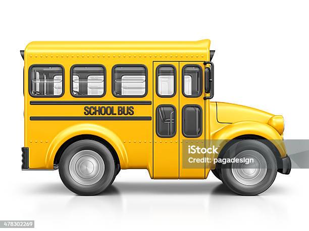 School Bus Stock Photo - Download Image Now - School Bus, No People, Side View