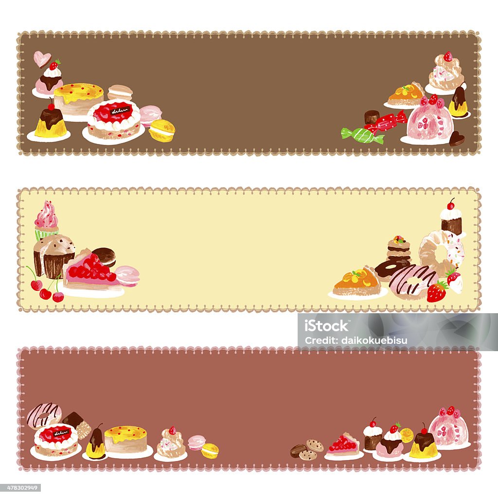 handmade confectionery, A handmade cake, Anniversary stock illustration