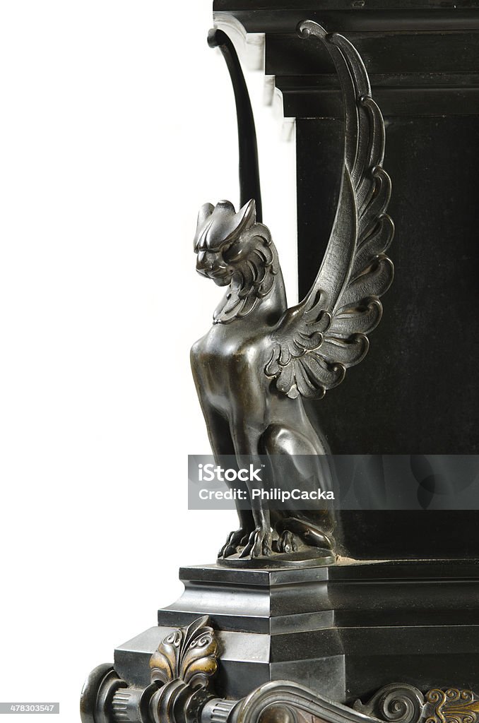 Bronze Gargouille con alette - Foto stock royalty-free di Ala di animale