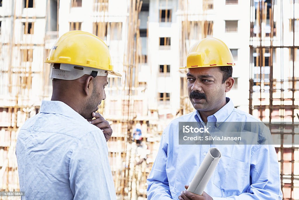 indian Ingenieur Architekt auf einer Baustelle - Lizenzfrei Ingenieur Stock-Foto