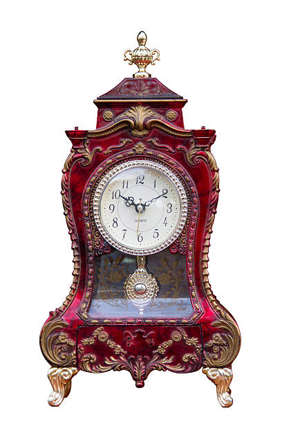 istock Old fashion antique clock isolated on white 478304482