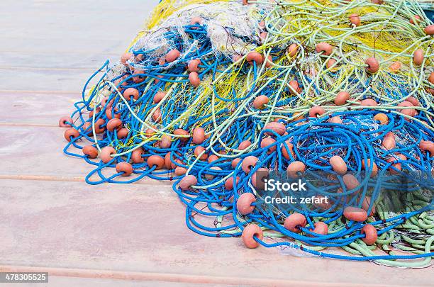 Net Detalles De La Pesca En Bote Foto de stock y más banco de imágenes de Alimento - Alimento, Buque, Color - Tipo de imagen
