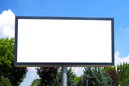 Big and clean billboard ready to put your advertisement