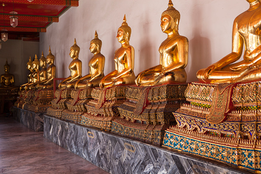 Buddhas in Wat Pho - Bangkok - Thailand