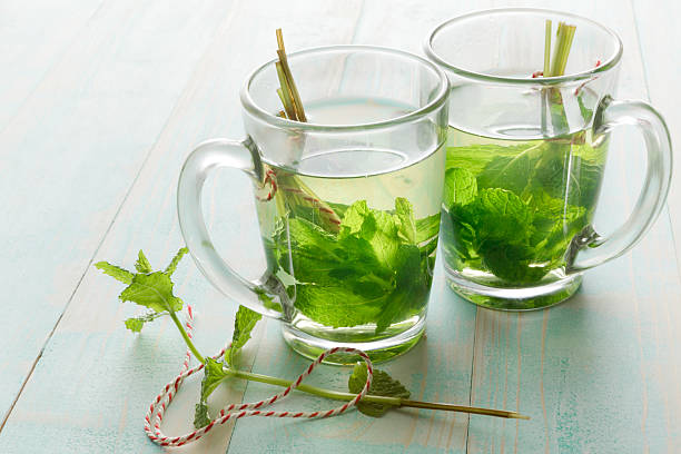 Hot Drinks: Mint Tea More Photos like this here... mint tea stock pictures, royalty-free photos & images