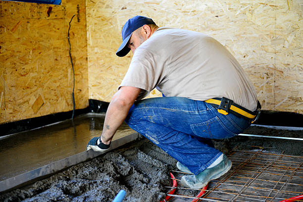istock Warm water floor,pouring concrete floor 478310520