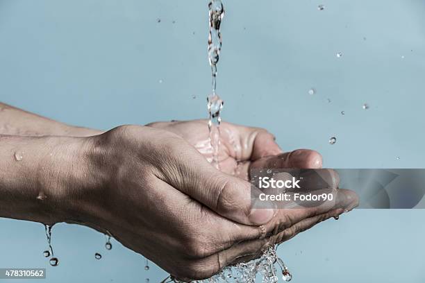 Wet Hands Stock Photo - Download Image Now - 2015, Adult, Body Care