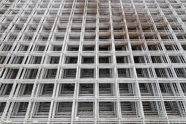 istock Stacked rebar grids at the construction site 478310628