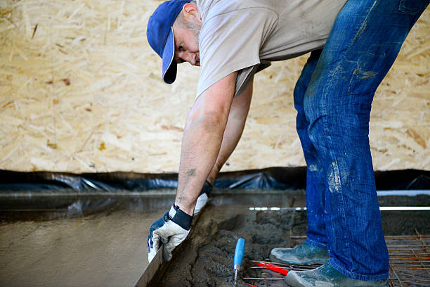 istock Warm water floor,pouring concrete floor 478310750