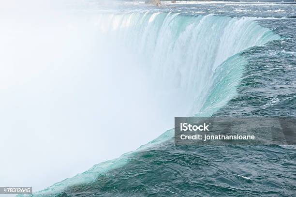 Cataratas Do Niágara Na Margem - Fotografias de stock e mais imagens de Ao Ar Livre - Ao Ar Livre, Azul Turquesa, Cair