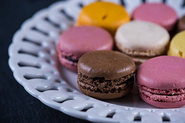 istock Colorful macaroons on serving plate 478312826