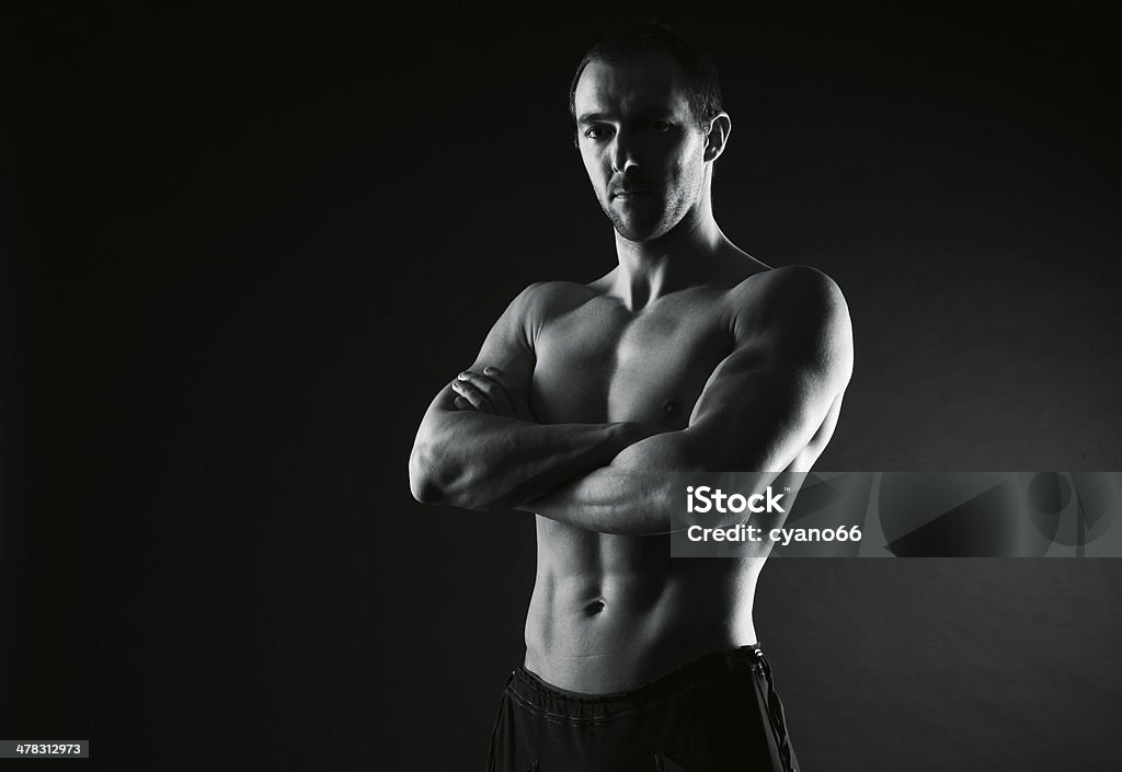 Athletic male - Lizenzfrei Nackt Stock-Foto