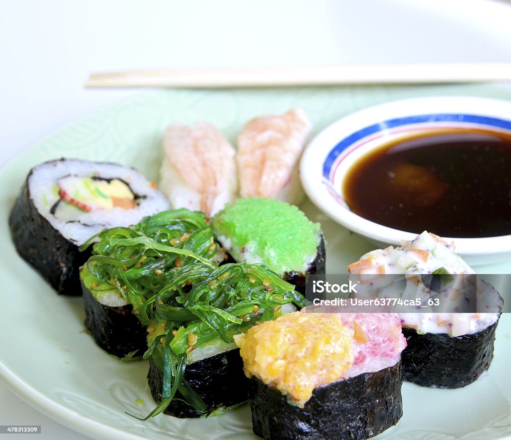 Shushi cibo giapponese - Foto stock royalty-free di Ambra