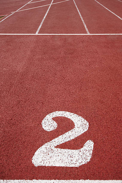 istock Number two signpost in an athletic running track 478313348