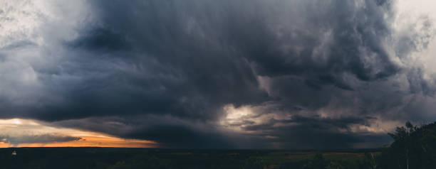 istock Stormy sky over the valley. 478313418