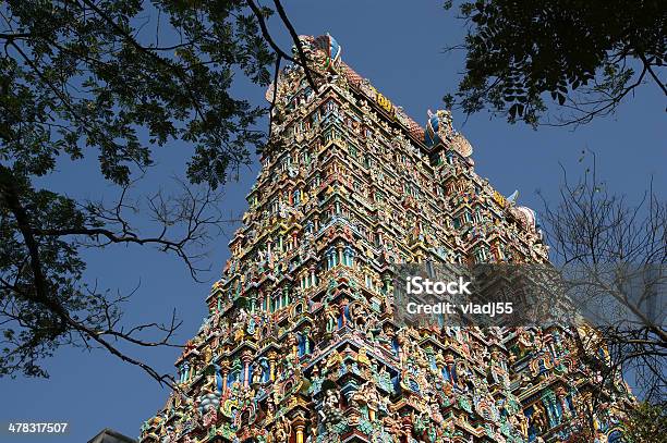 Meenakshi Hindu Temple In Madurai Tamil Nadu South India Stock Photo - Download Image Now