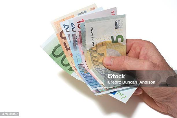 Moneda Europea Foto de stock y más banco de imágenes de Agarrar - Agarrar, Billete de banco, Bulto