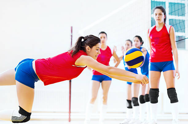 istock Volleyball team in action. 478318361