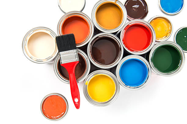 istock Paint Brush on colorful paints 478318583